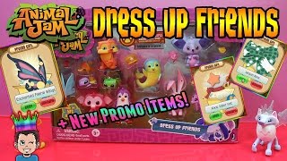 Animal Jam - Dress Up Friends Playset + New Promo Items! Enchanted Wings, Ahoy Sailor, Captain Hat