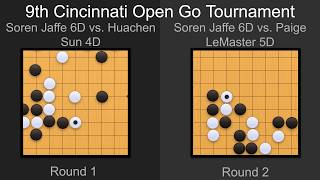 9th Cincinnati Open Go Tournament | R1 vs. Huachen Sun 4D | R2 vs. Paige LeMaster 5D