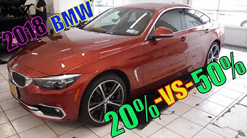 20% Tint -VS- 50% Tint on a 2018 BMW 4 Series (winning window tints)