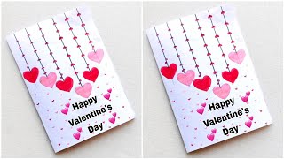 Easy & Beautiful white paper Handmade Happy Valentine's Day Card making 2026|DIY Love Greeting Card