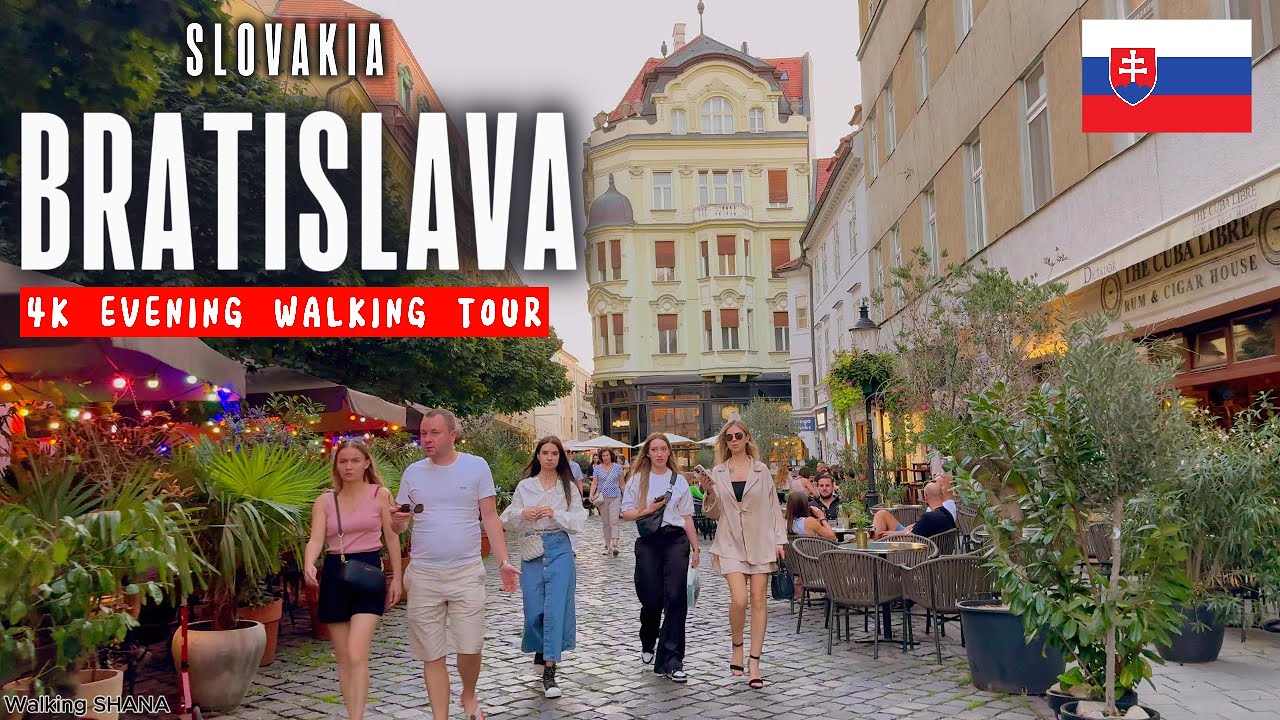 BRATISLAVA After Dark 🇸🇰 | Beautiful Night Walk Through Slovakia’s Capital City 🌌