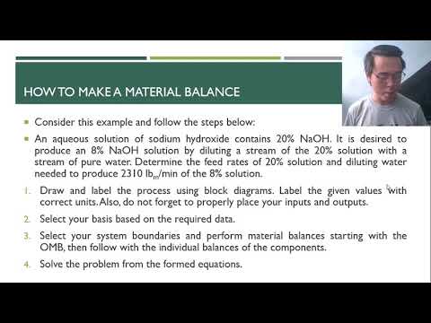 Lesson 3   Introduction to material balances