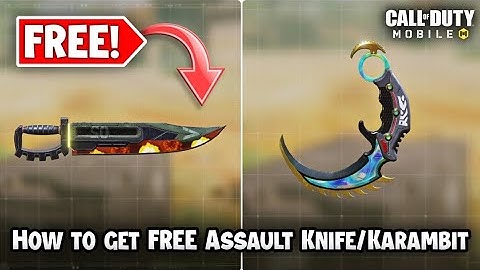 How to get FREE karambit and assault knife CODM! (2025)