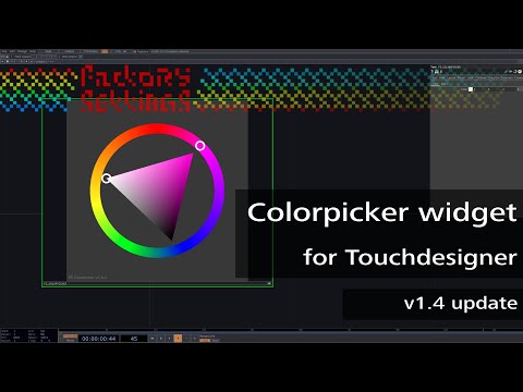 Colorpicker widget for Touchdesigner: v1.4