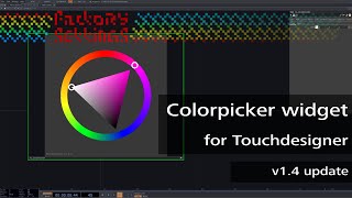 Colorpicker widget for Touchdesigner: v1.4 @FactorySettings
