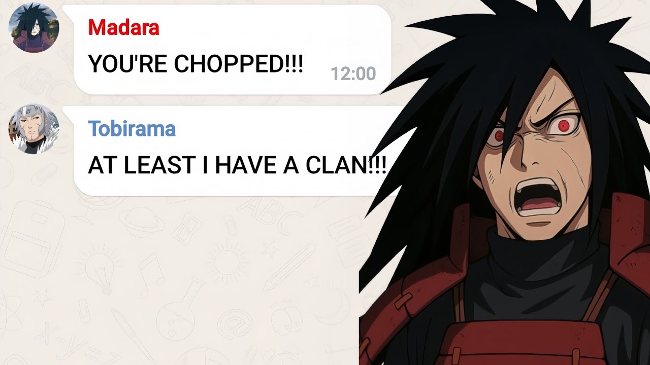 If MADARA And Tobirama had a ROAST BATTLE