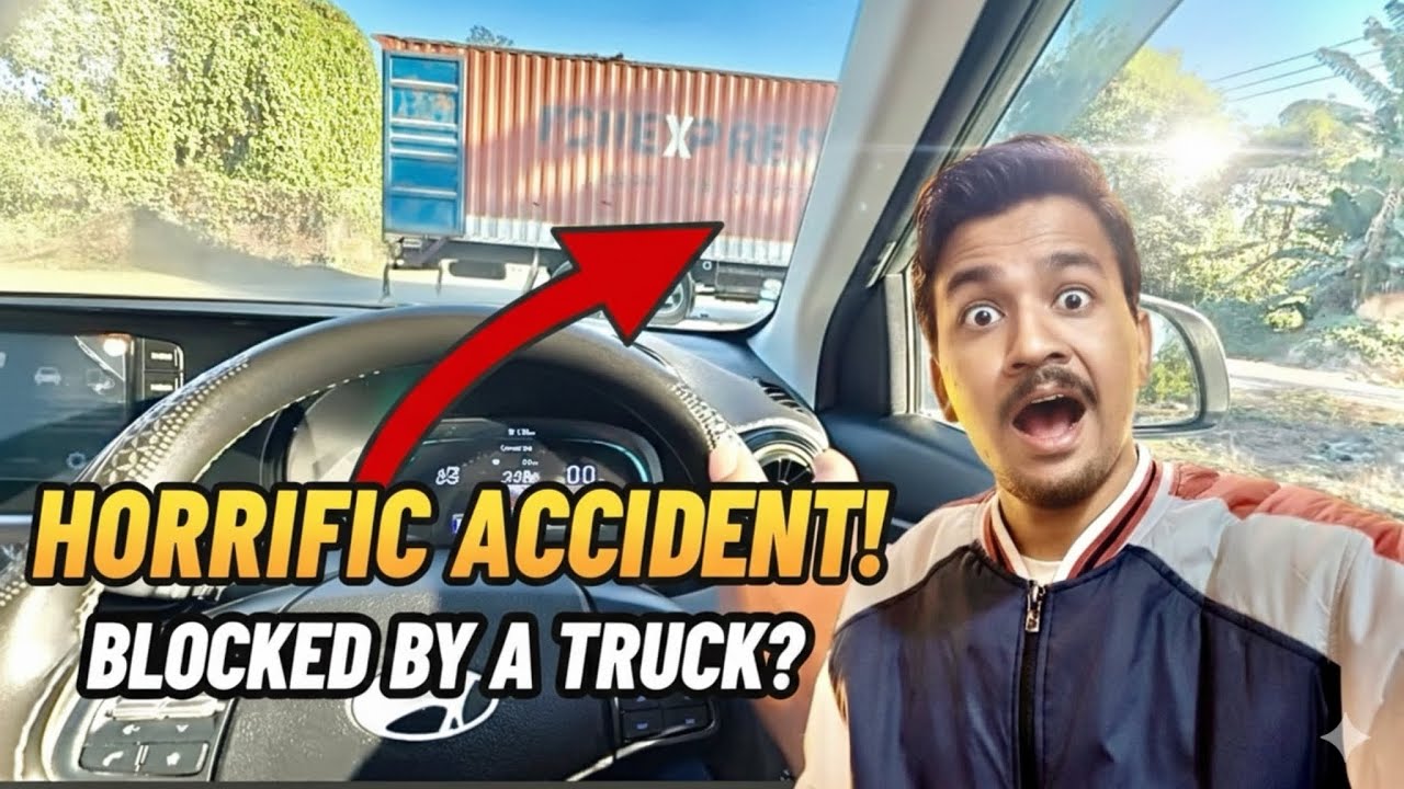 VLOG-48 || Stupid TRUCK Driver in higway Causes An ACCIDENT || 365DaysChallenge