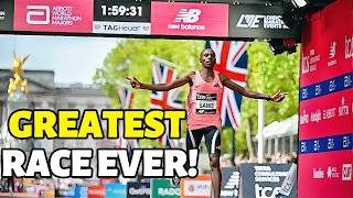 Marathon HISTORY! Sabastian Sawe and Yomif Kejelcha DESTROY 2 Hour Barrier In London