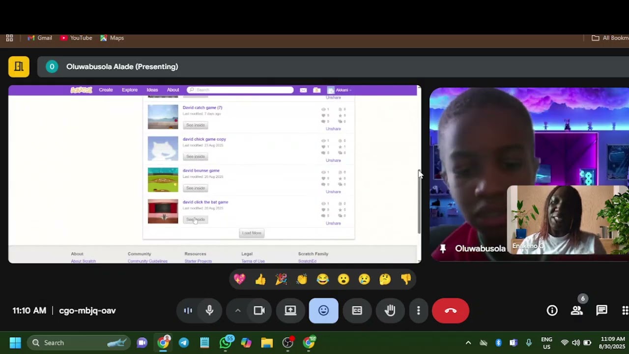 Game Development by Sonrisas Academy students