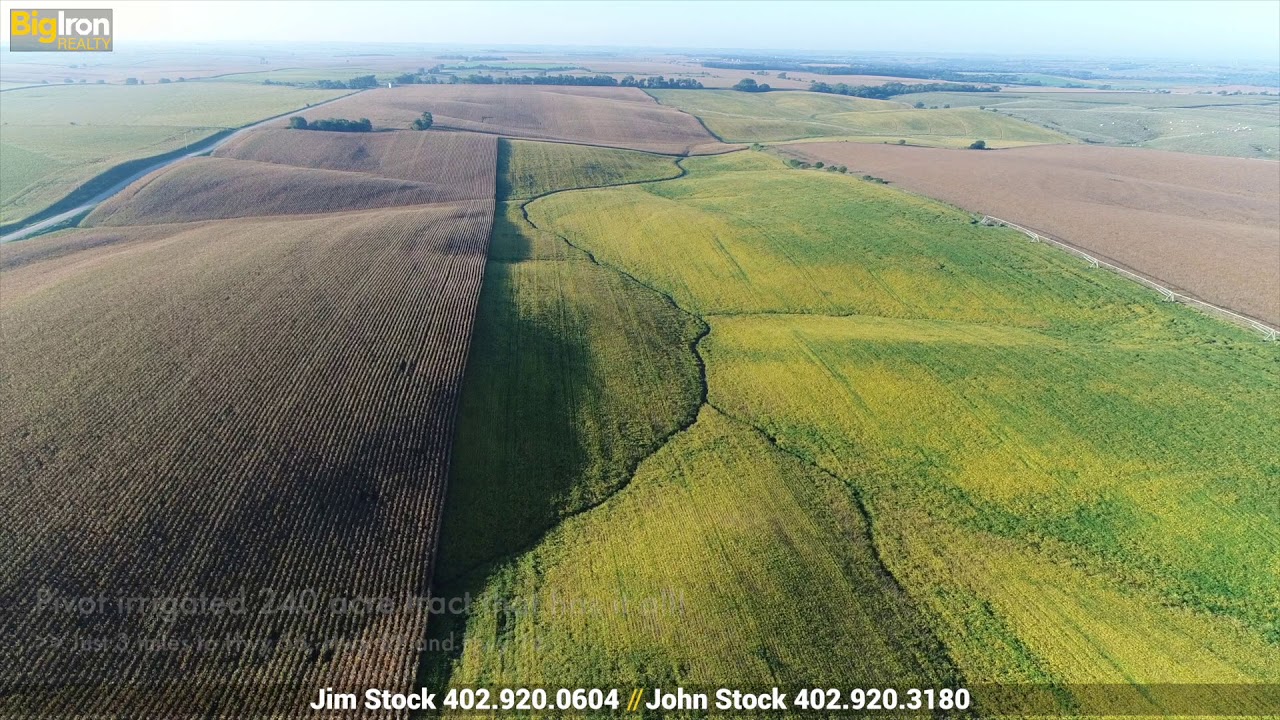 Tract B5: 240+/-  Acres Boone County, Nebraska - Unreserved Online Auction - BigIron Realty - SOLD