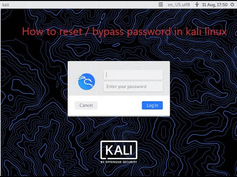 How to reset/bypass login password in kali Linux | Access kali Linux machine without login password