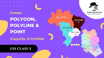How to create & export shapefile in ArcMap | Polygon, Polyline, Point shape | GIS | Earth detective
