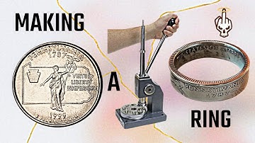 Van een Pennsylvania State Quarter een muntring maken - Unieke State Coin Ring DIY