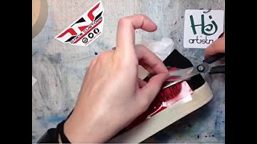 How to use stencils for custom shoes