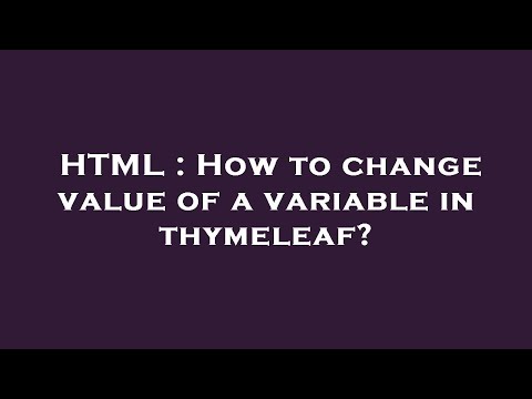 HTML : How