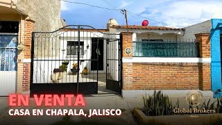Casa de UNA PLANTA con 2 Recámaras en Chapala, Jalisco.