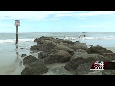 Georgia surf instructor bitten by shark revisits beach, recalls attack