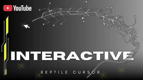 🐍 Reptile Cursor Effect | Interactive JavaScript Animation with Source Code