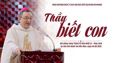 Thầy biết con | Bài giảng của Đức cha Giuse Đỗ Quang Khang