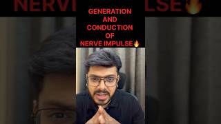 Generation & Conduction of Nerve Impulse | UNDER 2 MINS | NEET Biology 🔥 #biophylum