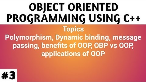 Lecture - 3 Programming with C++ || MSc Computer Science || BCA || MDU Rohtak