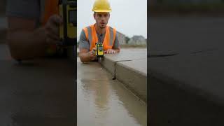 This Foundation Shouldn’t Tilt… But The Waterline Did 😳 #construction #concrete