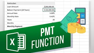 How to Use Excel PMT Function | Calculate Monthly Loan Payment Amount
