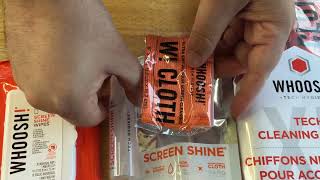 WHOOSH! Cleaning Wipes Screen Cleaning Kit & Large Microfiber Cloths Review 11-9-21