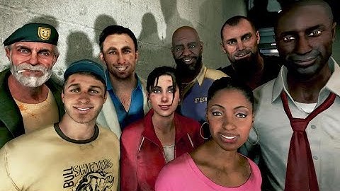 Left 4 dead 2 - No mercy with all 8 survivors