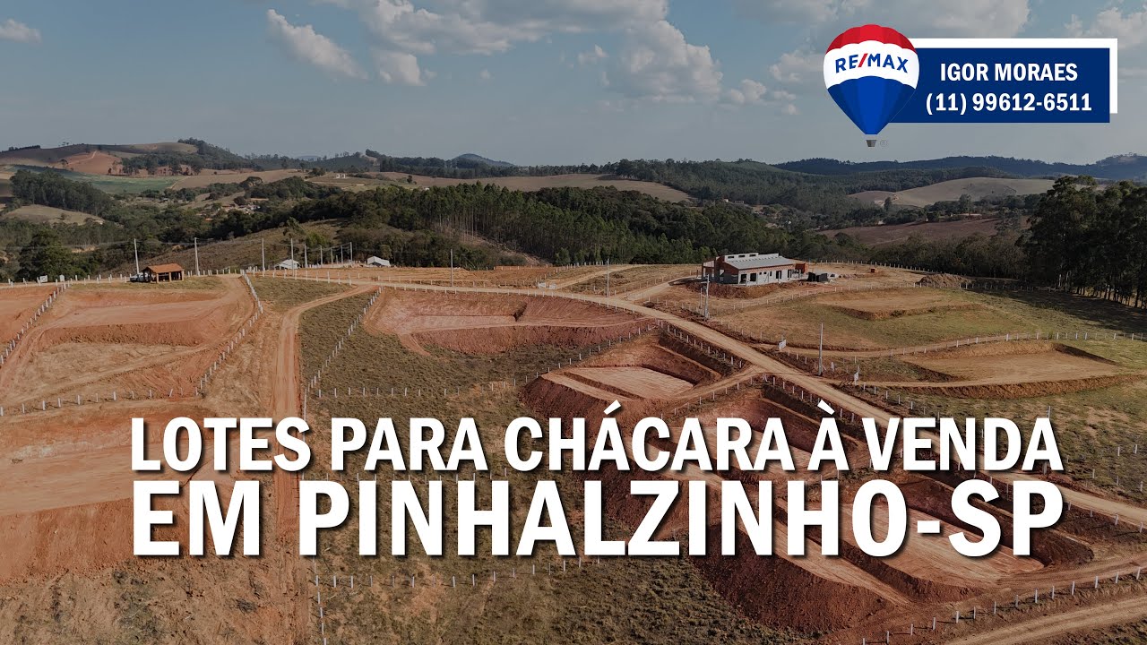 Terrenos para chácara em Pinhalzinho-SP com vista incrível e preço a partir de R$149 mil!