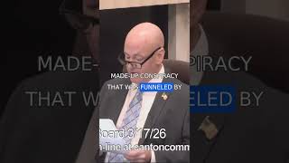Chris Albert, Canton Select Board, "You did not break me"
