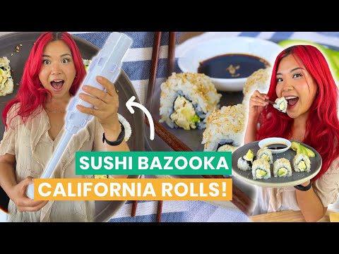 SUSHI BAZOOKA California Roll #sushi #thesushiguy #fyp