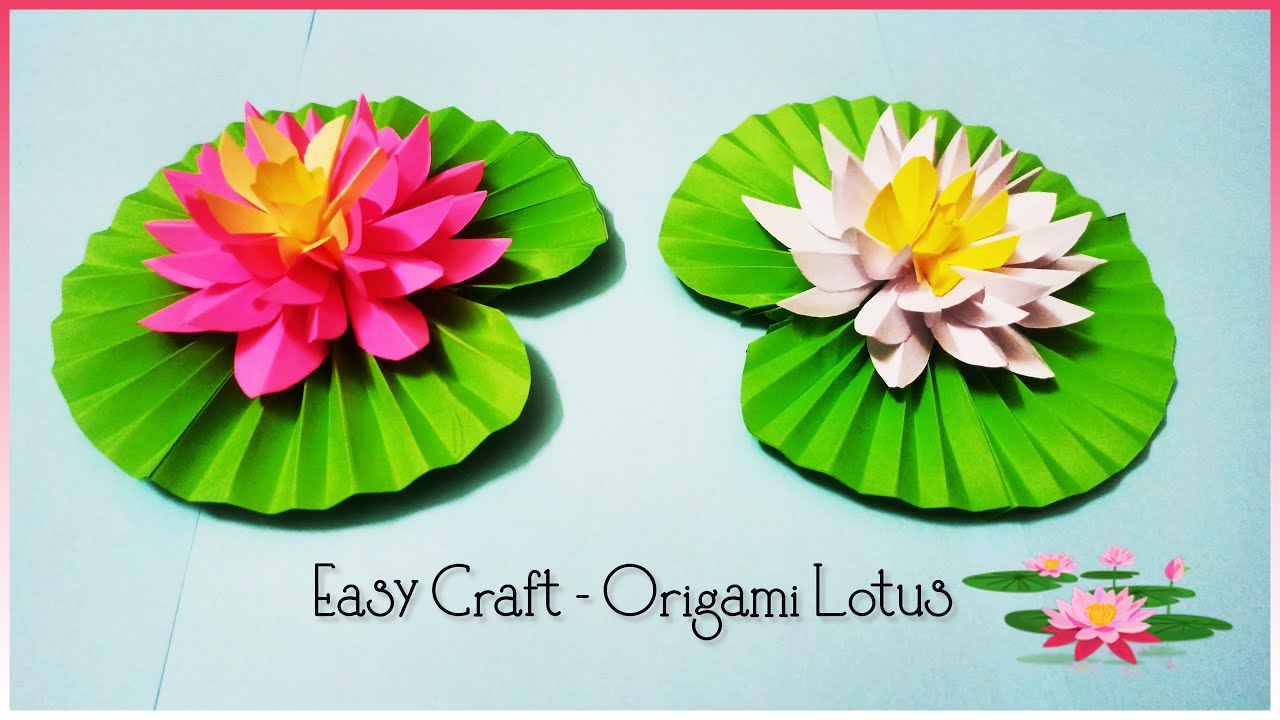 How To Make A Lotus With Paper Origami Paper Lotus Flower at Cathy Bible blog