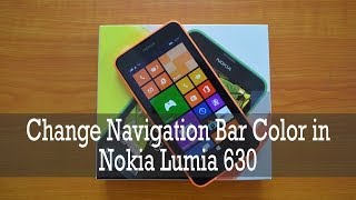 How to Customize Navigation Bar in Nokia Lumia 630 screenshot 1