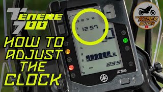Yamaha T7 Ténéré 700 - HOW TO ADJUST THE TIME ON THE CLOCK screenshot 4