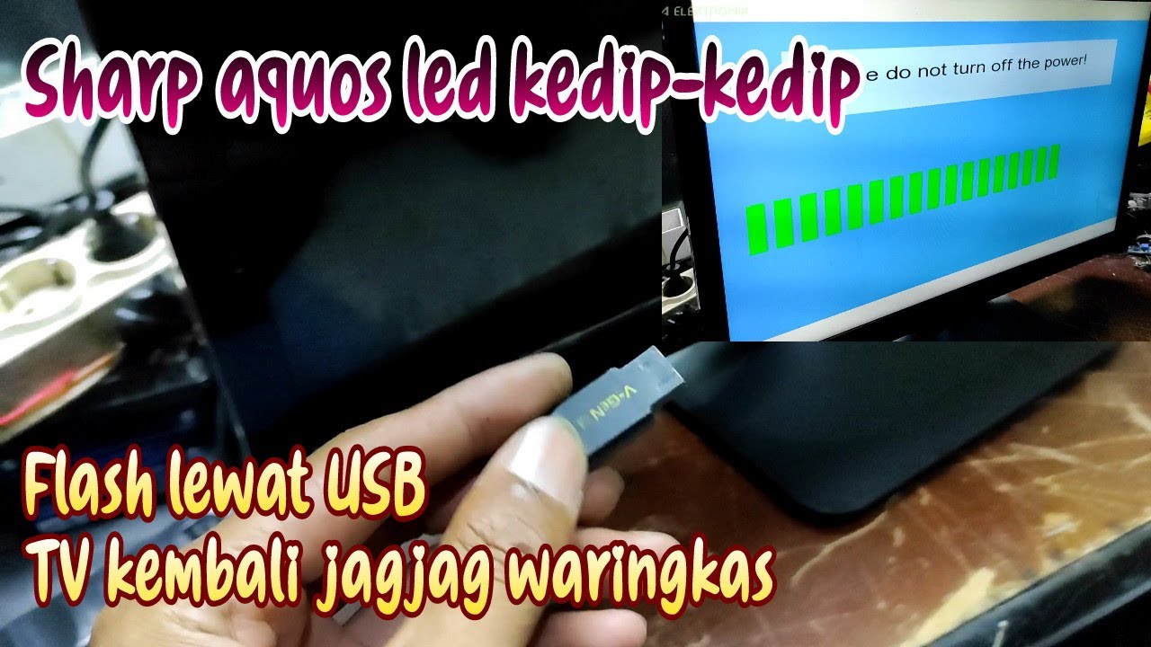 Cara flash tv sharp aquos via usb - YouTube