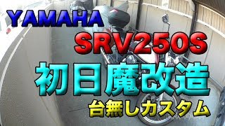 【SRV250S初日魔改造（台無しカスタム）】素人バイクメンテ・カスタム忘備録