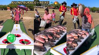 🔥 Desafio da Bola no Buraco Valendo Peixe! 😱 Quem Vai Acertar e Levar o Prêmio? 🐟 screenshot 3
