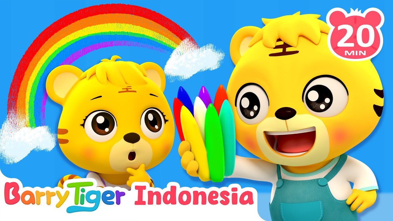 Pelangi Warna-Warni 🌈🎶 Lagu Edukasi untuk Anak | Lagu Hewan & Lagu Anak | BarryTiger