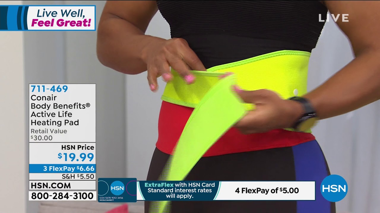 Conair Body Benefits Active Life Heating Pad YouTube