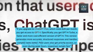 ChatGPT Free vs Paid: Is Plus Worth £20/Month