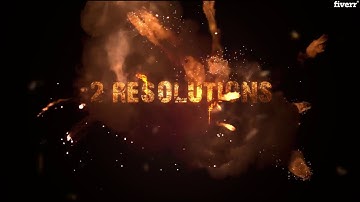 Create fire explosive text titles for video logo intro - Best Intros & Outros service