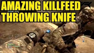 Best MW3 AoN Throwing Knife Killfeed yet ? AMAZING