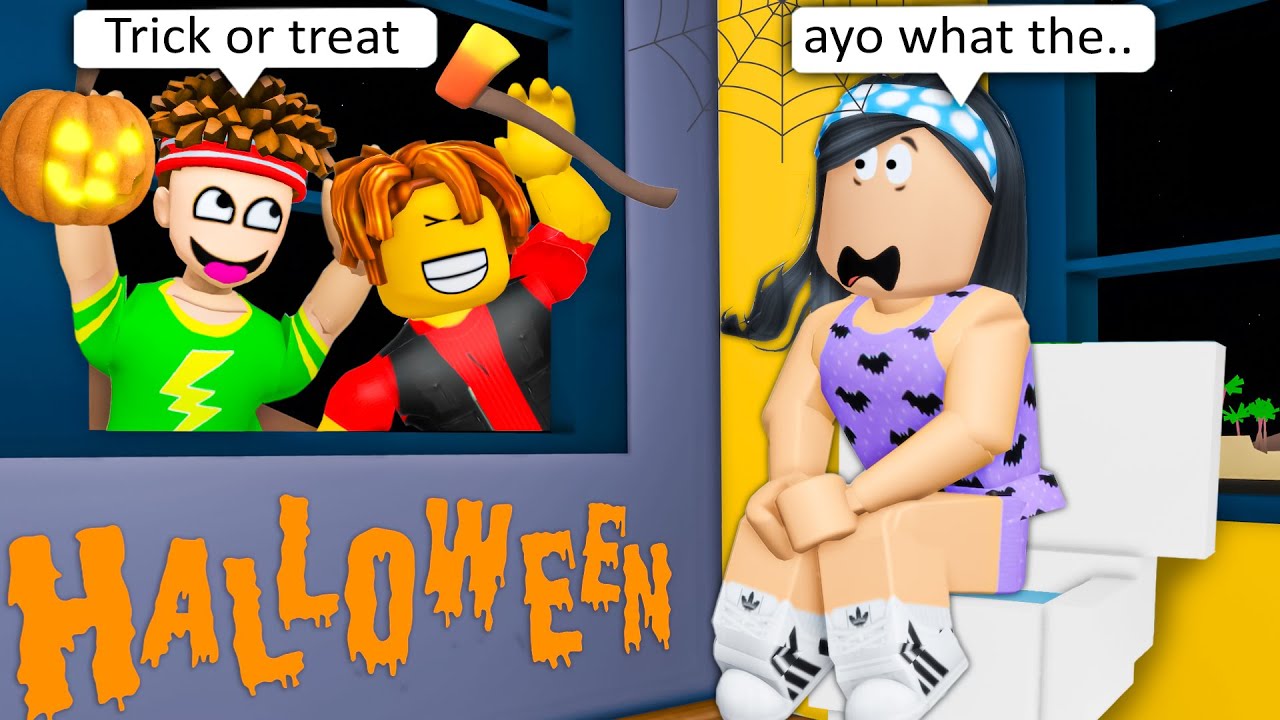 HALLOWEEN NIGHT TRICK 🎃 / ROBLOX Brookhaven 🏡RP - FUNNY MOMENTS