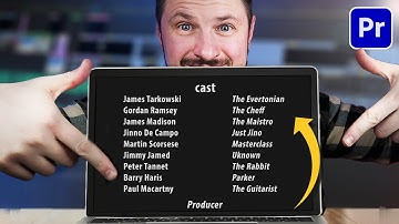 Premiere Pro 2024: How To Add Rolling End Credits