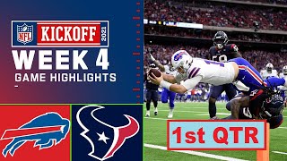 Buffalo Bills vs Houston Texans Highlights 1st Qtr | Week 4 | NFL Season 20-21 | 10/03/21