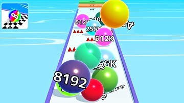 Ball Run Infinity Number Up To (128M, 256M, 512M, 1024M) ! All Levels Gameplay Part 31 android, ios