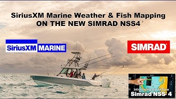 SiriusXM Marine Weather & Fish Mapping on SIMRAD