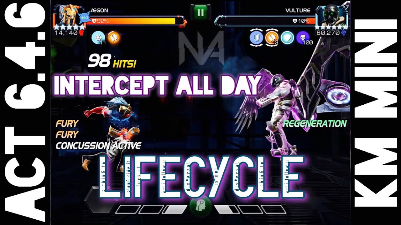 Act 6.4.6 Lifecycle Path - Aegon Ramp Up and Hyperion vs Killmonger Miniboss