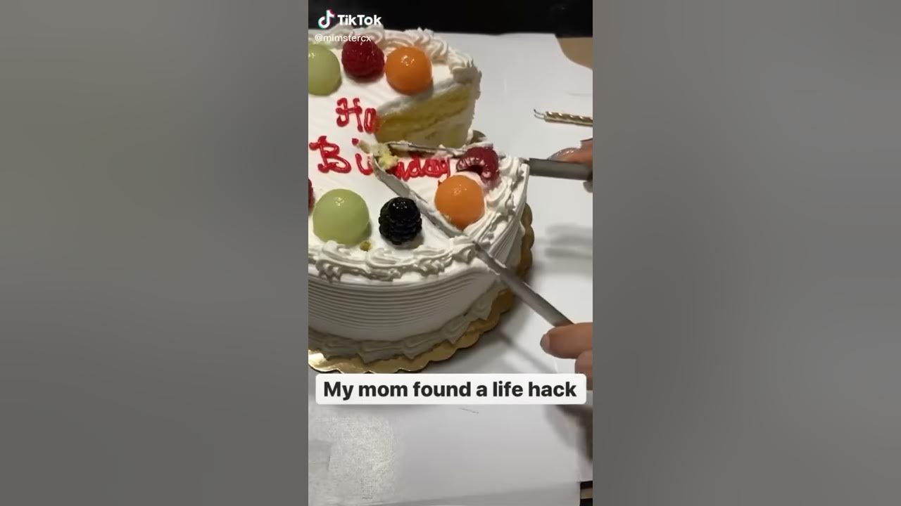 CAKE CUTTING HACK ON TIKTOK YouTube